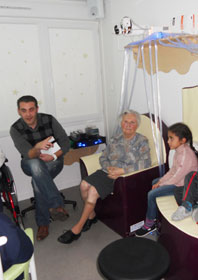 A l'espace Snoezelen